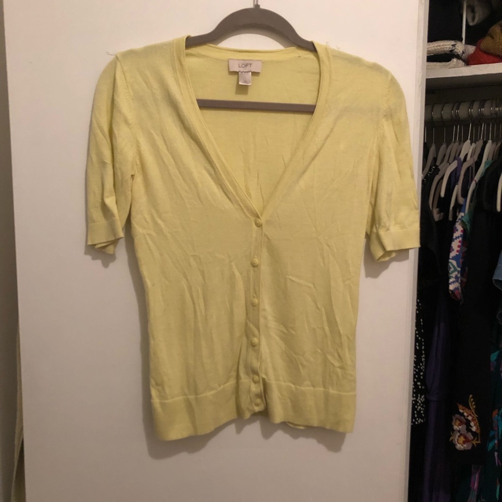 Loft Short Sleeve Cardigan